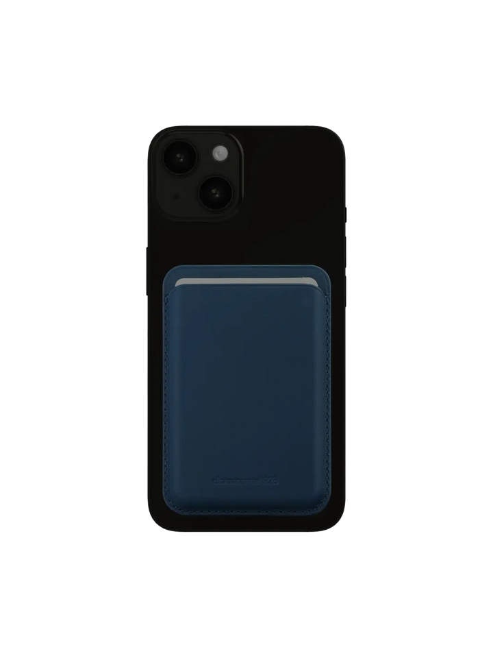 Leather wallet with MagSafe - Blue