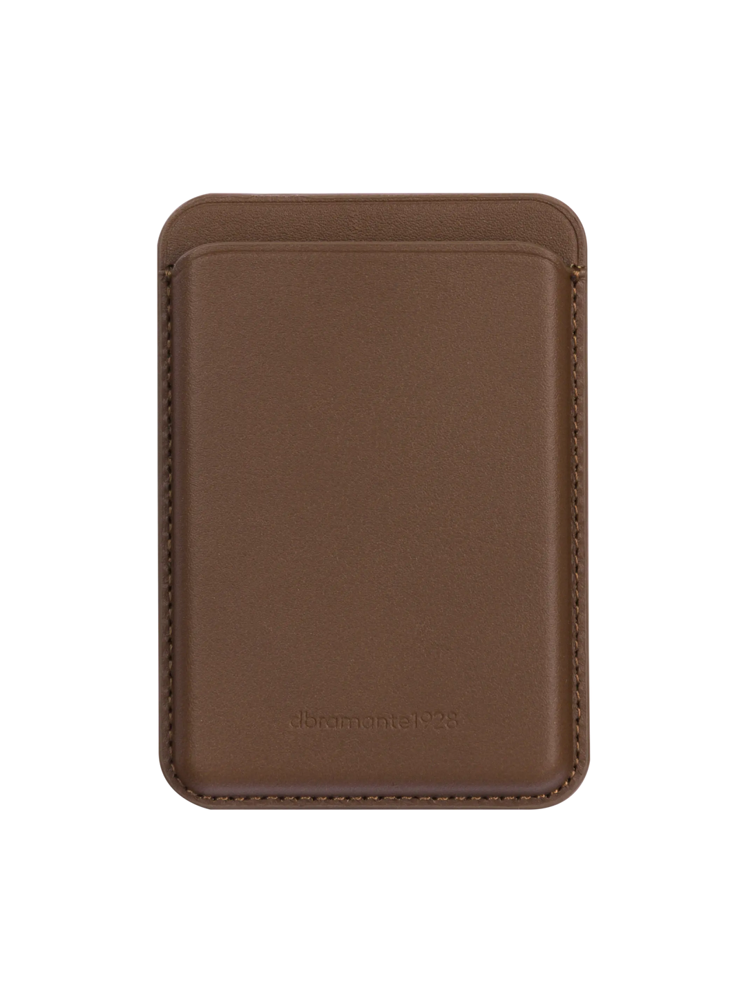 Leather wallet with MagSafe - Dark Tan