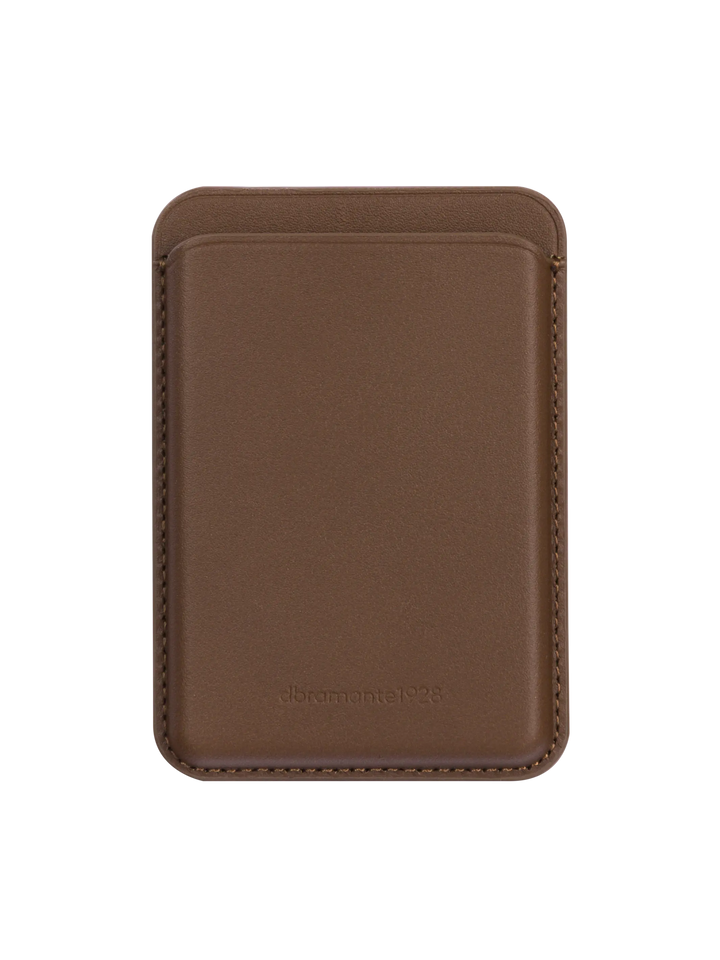 Leather wallet with MagSafe - Dark Tan