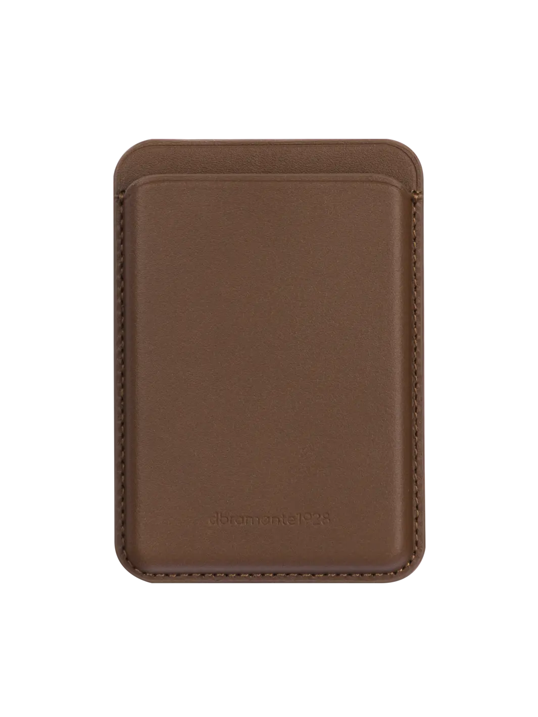 Leather wallet with MagSafe - Dark Tan