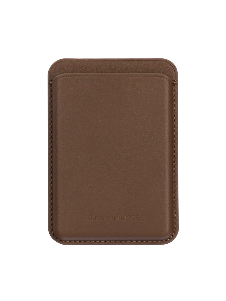 Leather wallet with MagSafe - Dark Tan
