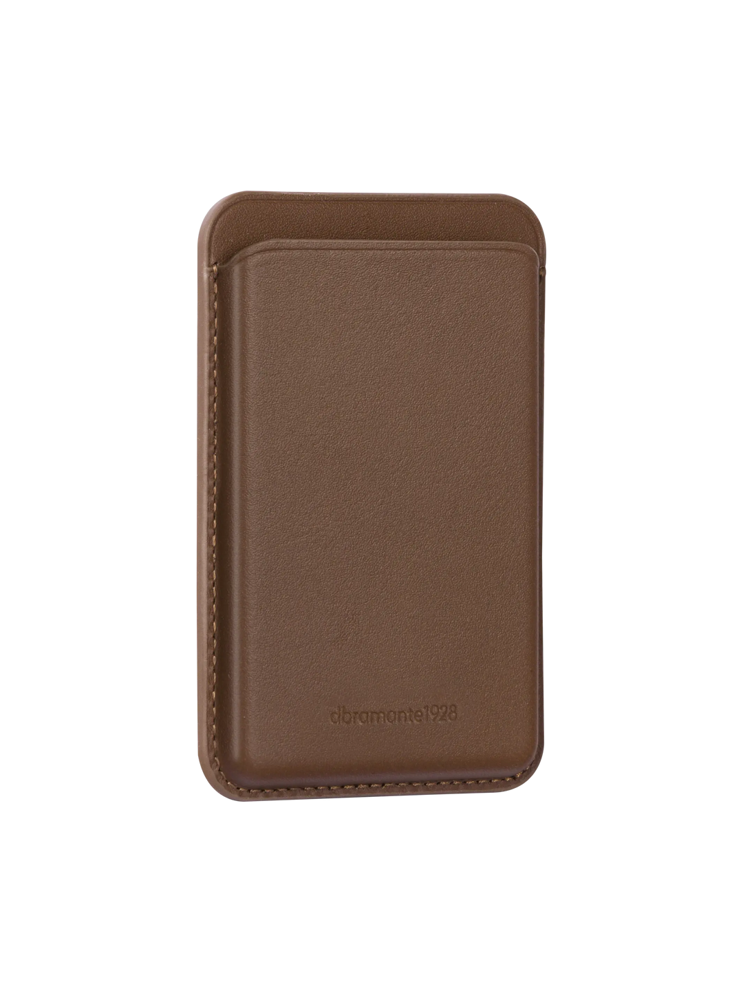 Leather wallet with MagSafe - Dark Tan