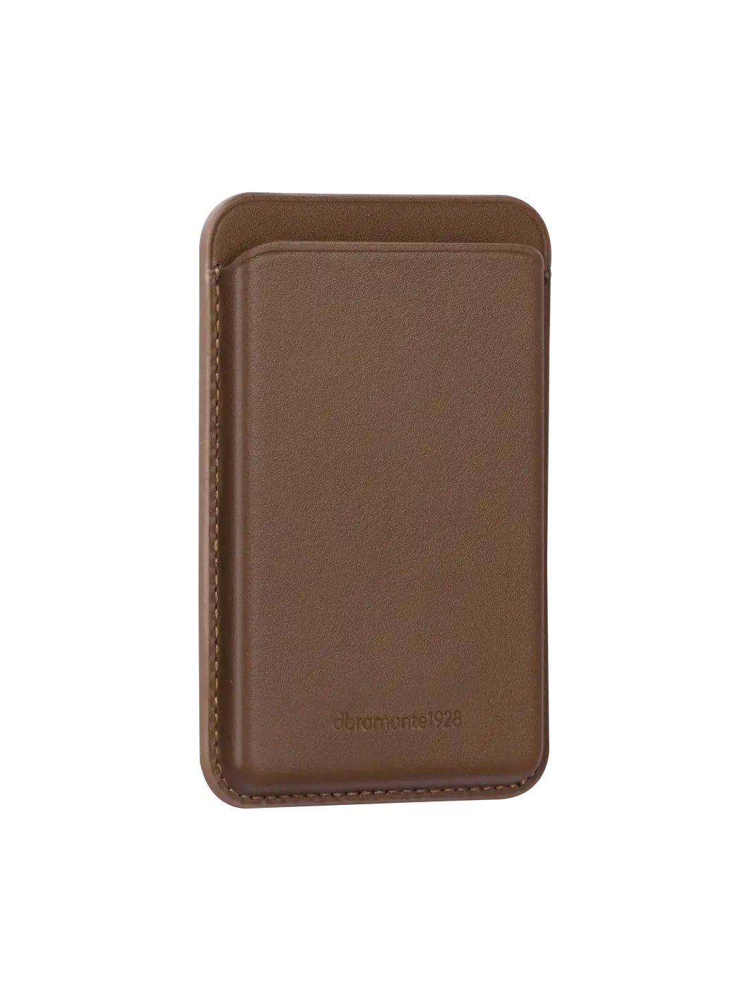 Leather wallet with MagSafe - Dark Tan