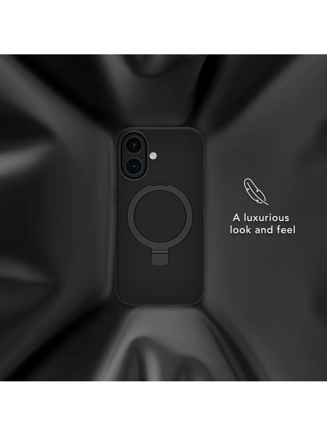 Roskilde MagSafe Kickstand ICON - iPhone 16 - Midnight Phone Case