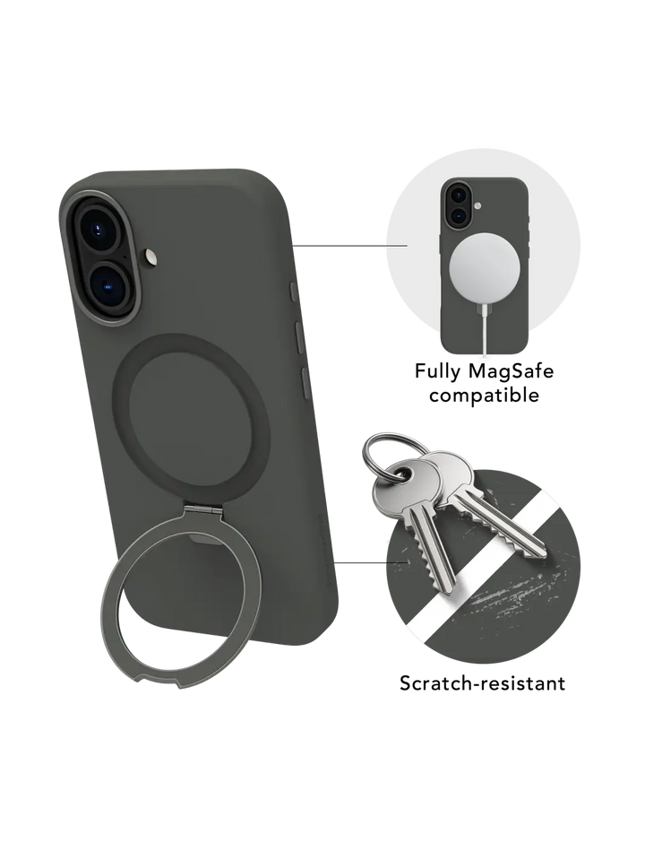 Roskilde MagSafe Kickstand ICON - iPhone 16 - Forest Shadow Phone Case