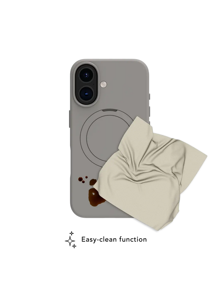 Roskilde MagSafe Kickstand ICON - iPhone 16 - River Stone Phone Case