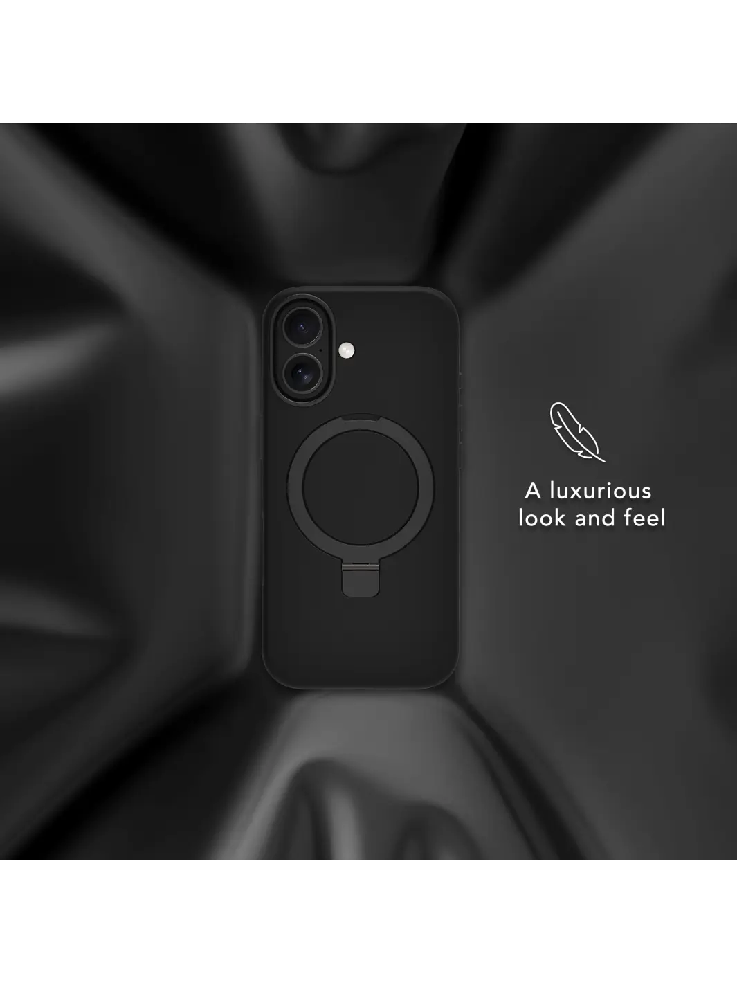 Roskilde MagSafe Kickstand ICON - iPhone 17 - Midnight Phone Case