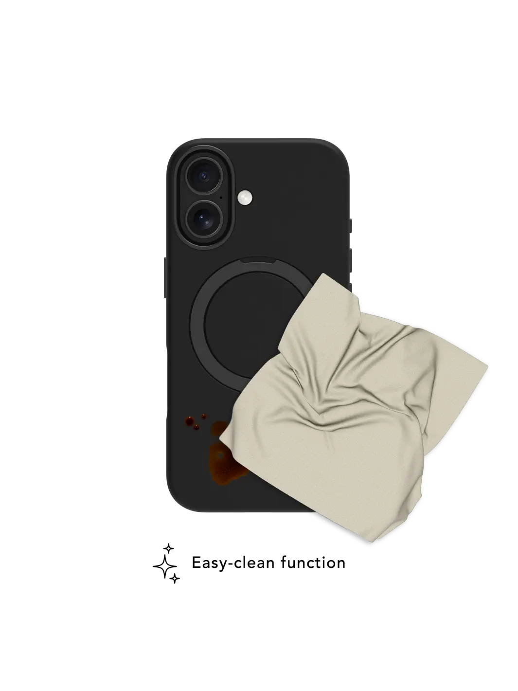 Roskilde MagSafe Kickstand ICON - iPhone 17 - Midnight Phone Case