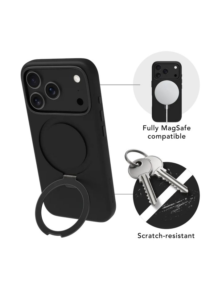 Roskilde MagSafe Kickstand ICON - iPhone 17 Pro - Midnight Phone Case