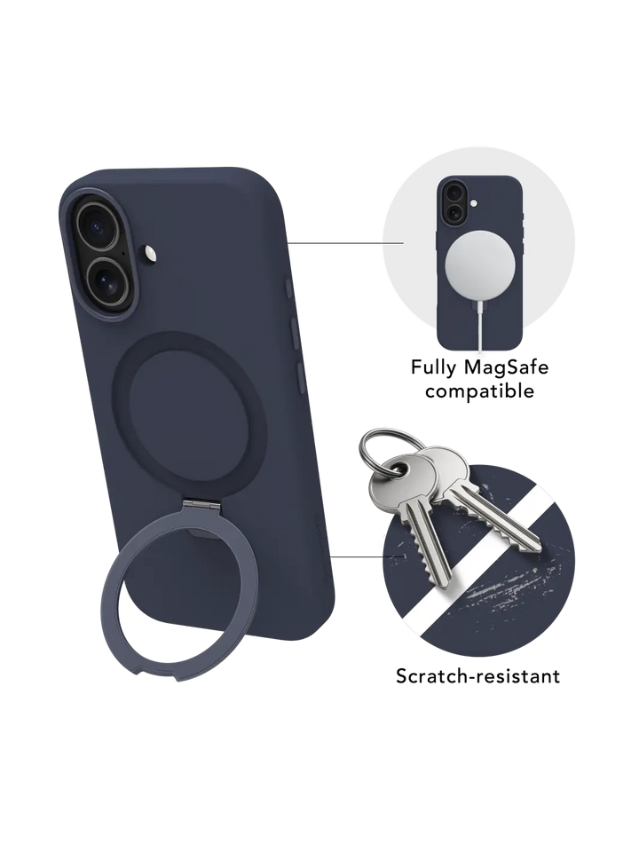 Roskilde MagSafe Kickstand ICON - iPhone 17 - Deep Water Phone Case