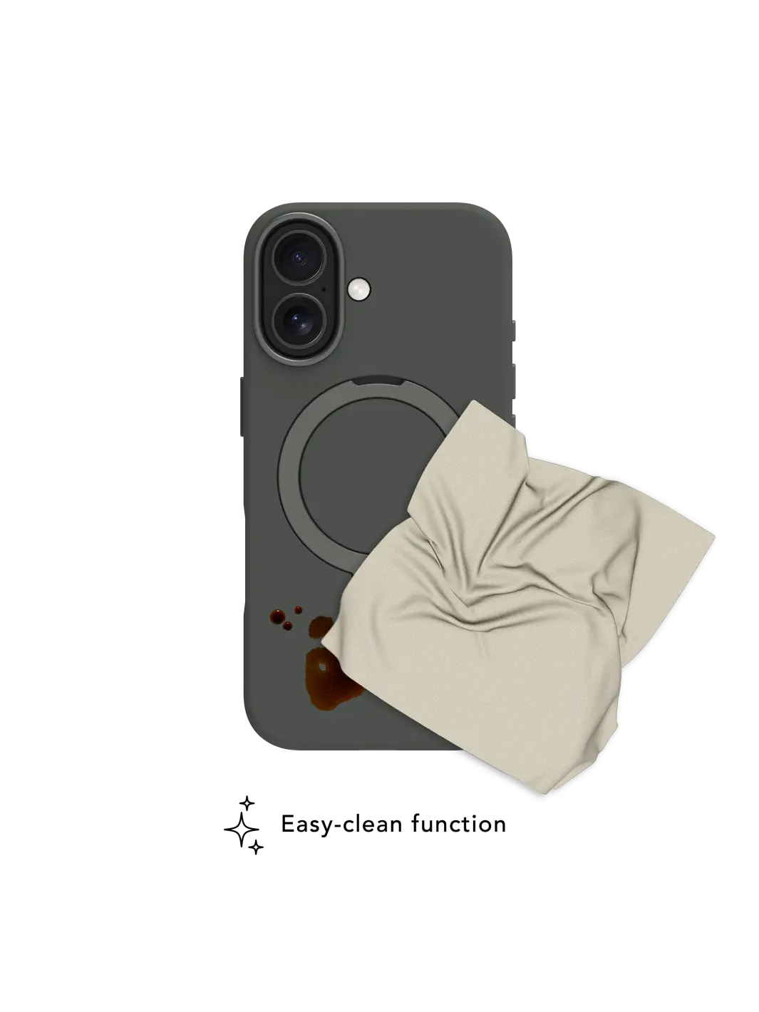 Roskilde MagSafe Kickstand ICON - iPhone 17 - Forest Shadow Phone Case