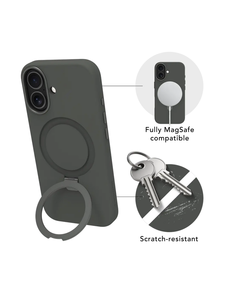 Roskilde MagSafe Kickstand ICON - iPhone 17 - Forest Shadow Phone Case