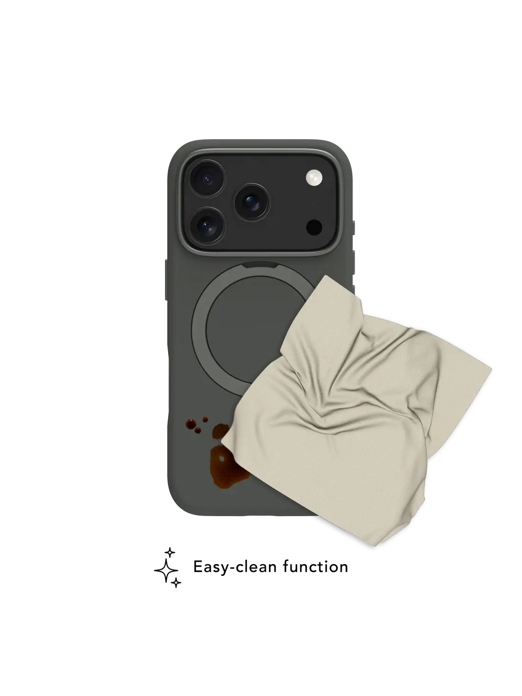 Roskilde MagSafe Kickstand ICON - iPhone 17 Pro - Forest Shadow Phone Case