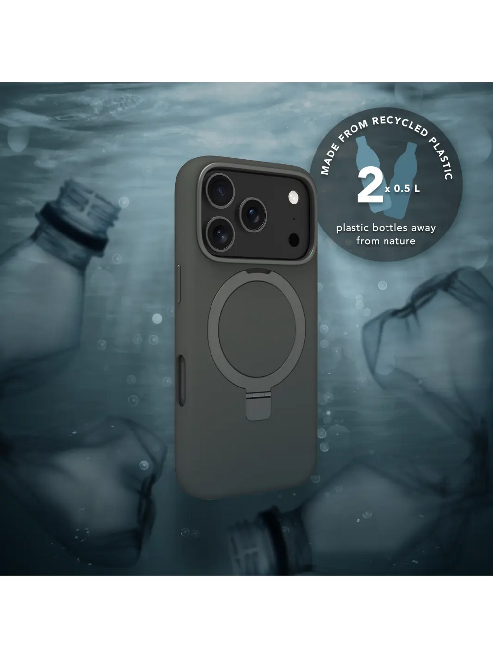Roskilde MagSafe Kickstand ICON - iPhone 17 Pro - Forest Shadow Phone Case