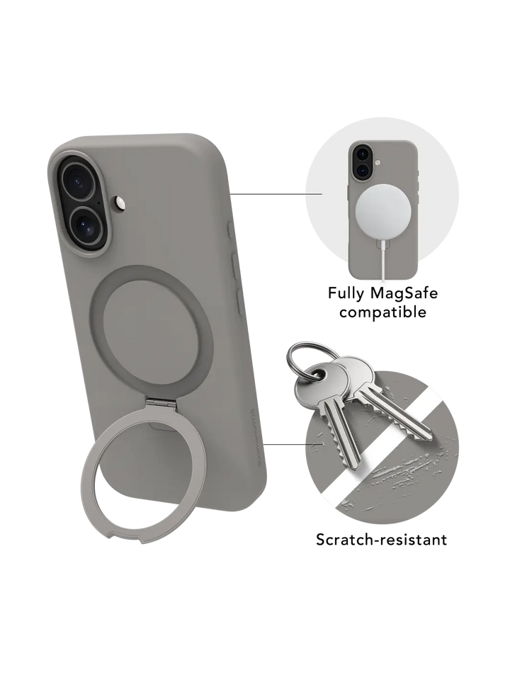 Roskilde MagSafe Kickstand ICON - iPhone 17 - River Stone Phone Case