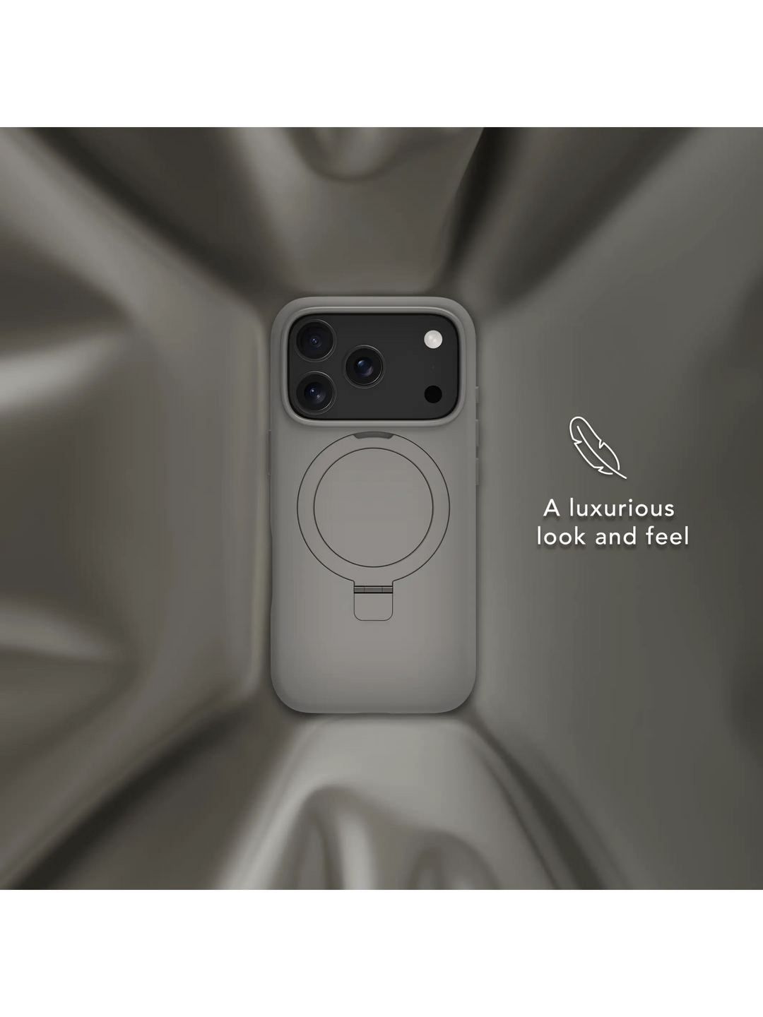 Roskilde MagSafe Kickstand ICON - iPhone 18 Pro/17 Pro - River Stone Phone Case