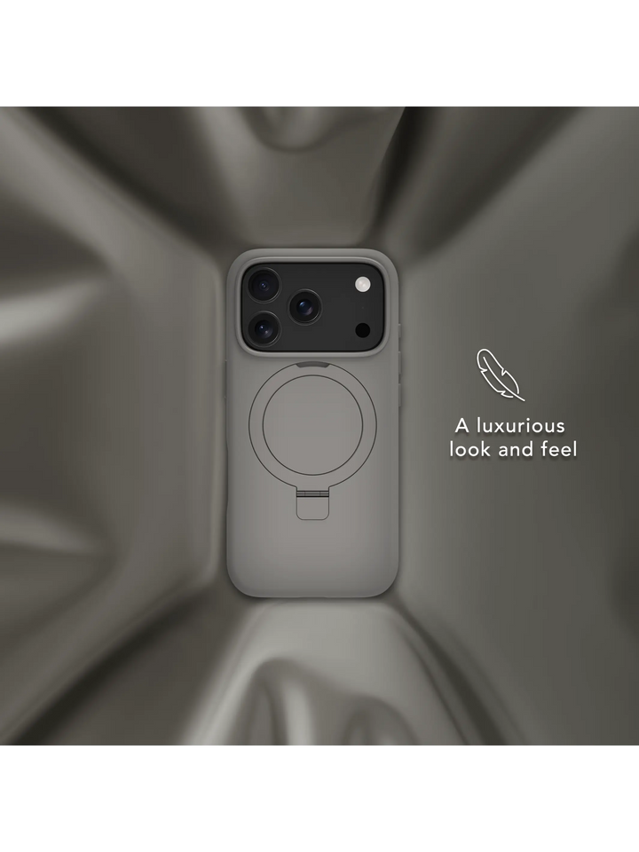 Roskilde MagSafe Kickstand ICON - iPhone 18 Pro/17 Pro - River Stone Phone Case