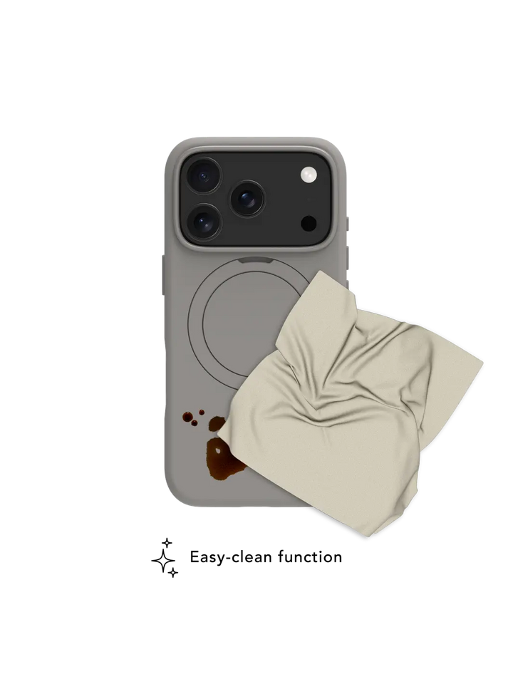 Roskilde MagSafe Kickstand ICON - iPhone 17 Pro - River Stone Phone Case