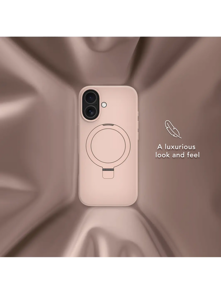 Roskilde MagSafe Kickstand ICON - iPhone 17 - Pink Sand Phone Case