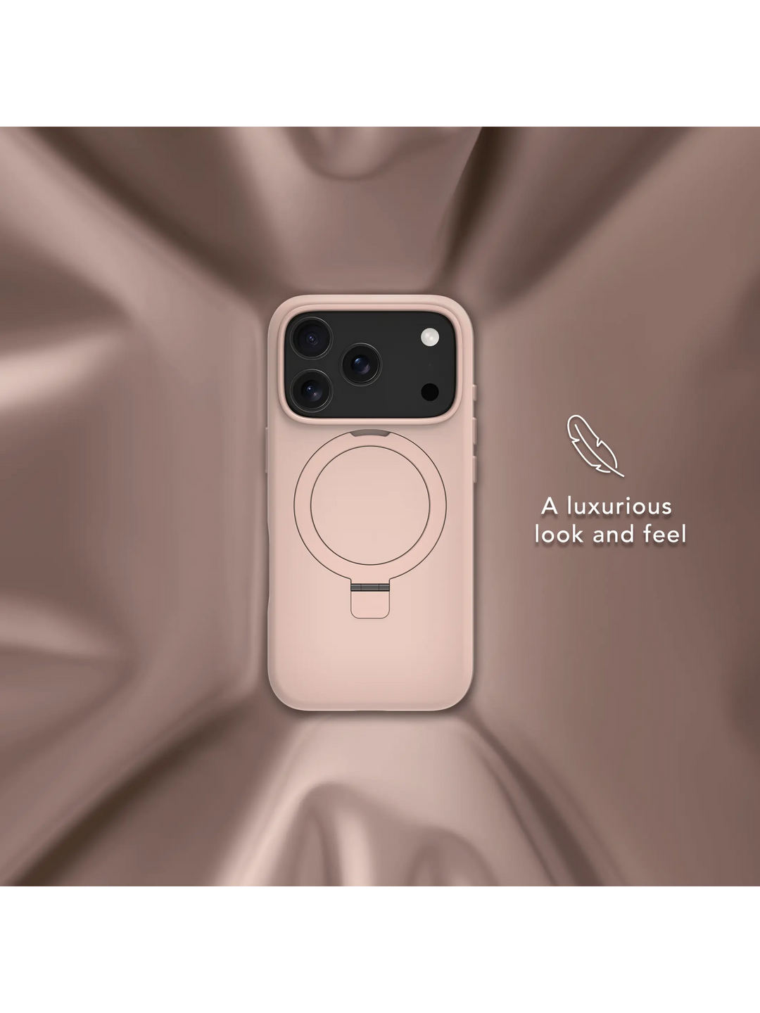 Roskilde MagSafe Kickstand ICON - iPhone 17 Pro - Pink Sand