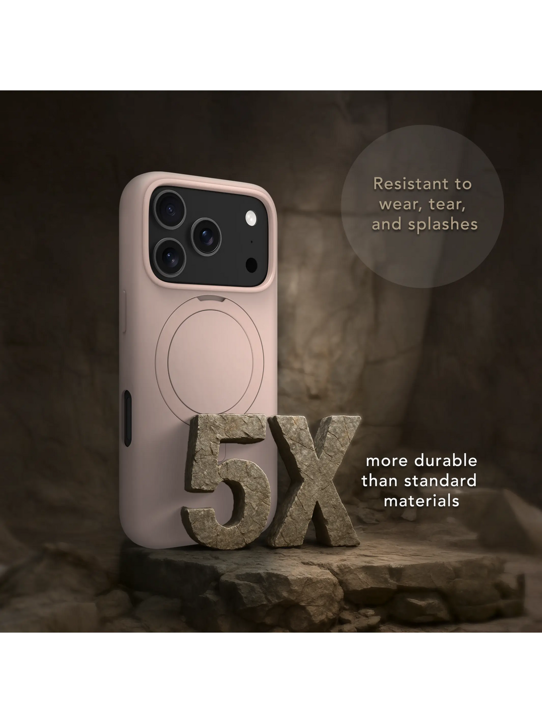 Roskilde MagSafe Kickstand ICON - iPhone 17 Pro - Pink Sand