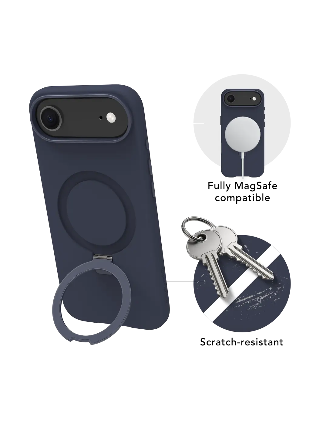 Roskilde MagSafe Kickstand ICON - iPhone Air - Deep Water Phone Case