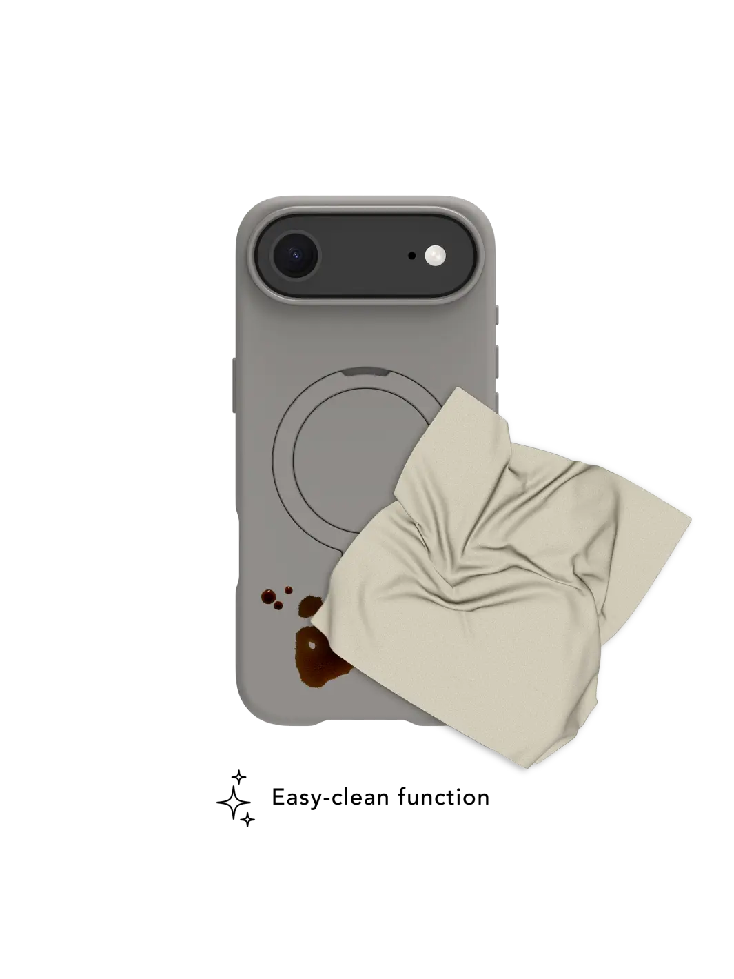 Roskilde MagSafe Kickstand ICON - iPhone Air - River Stone Phone Case