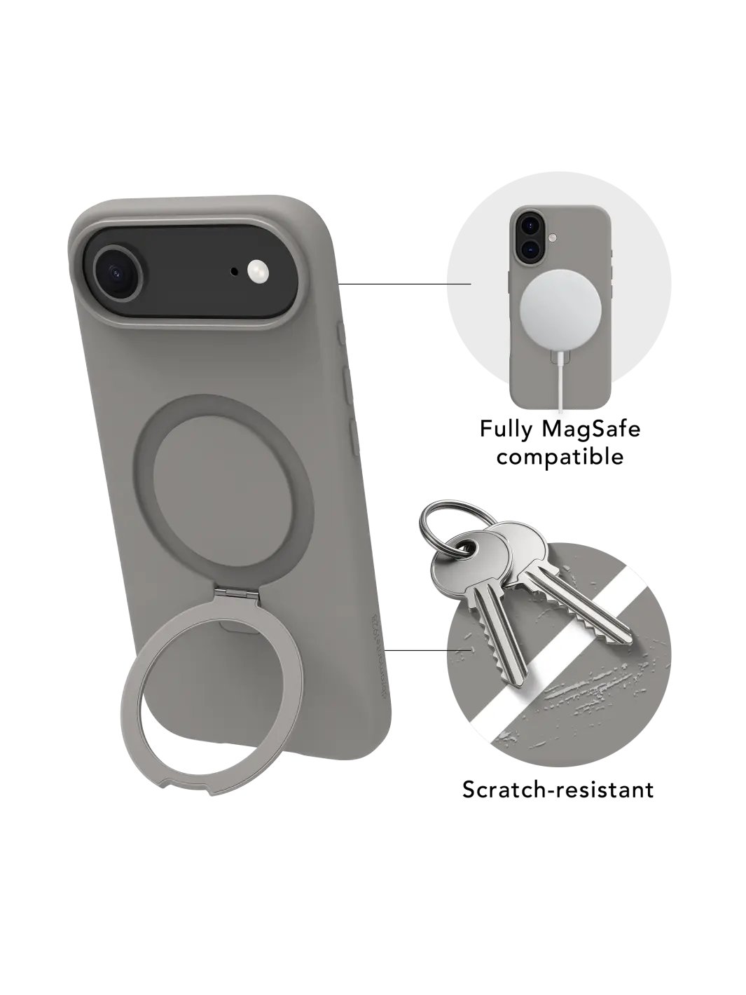 Roskilde MagSafe Kickstand ICON - iPhone Air - River Stone Phone Case