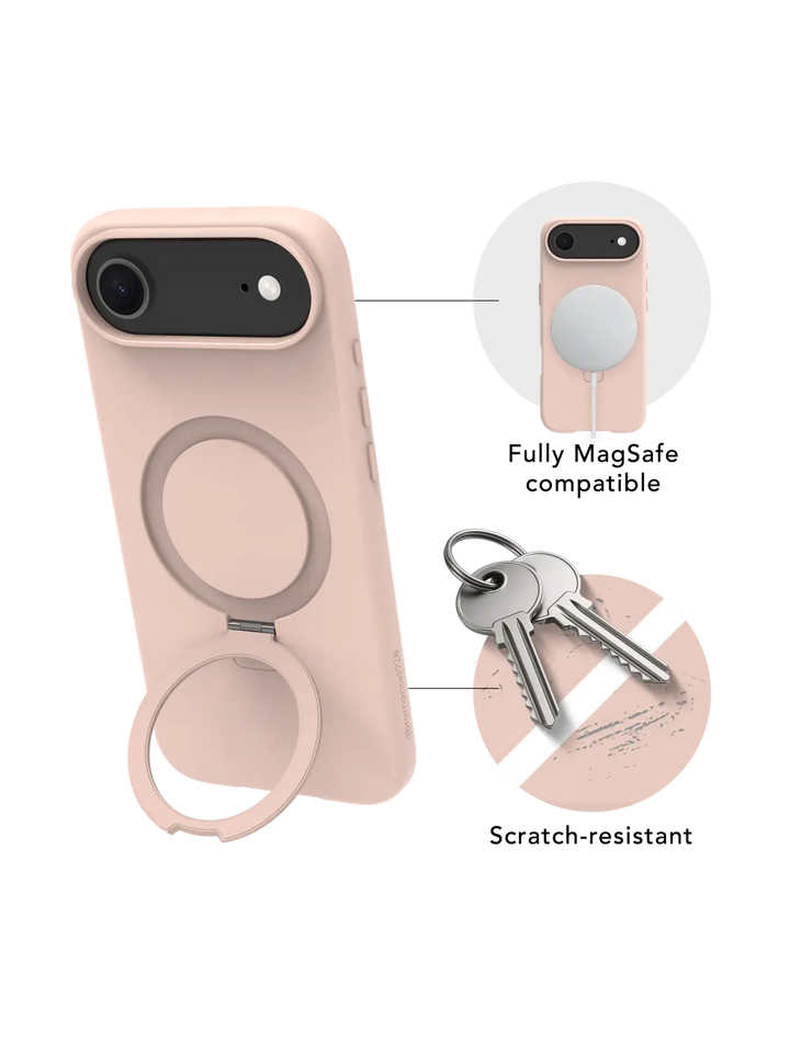 Roskilde MagSafe Kickstand ICON - iPhone Air - Pink Sand Phone Case