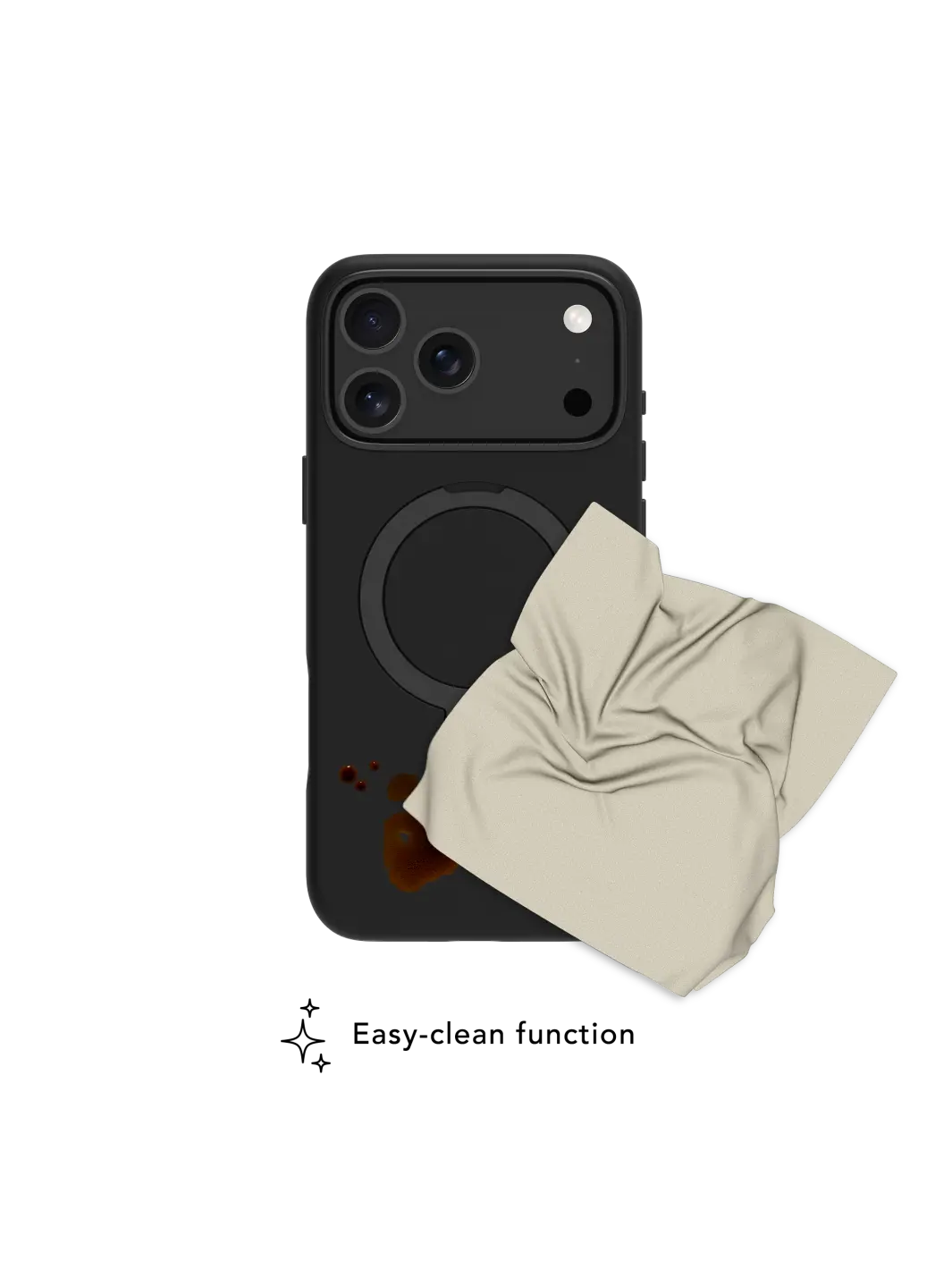 Roskilde MagSafe Kickstand ICON - iPhone 17 Pro Max - Midnight Phone Case