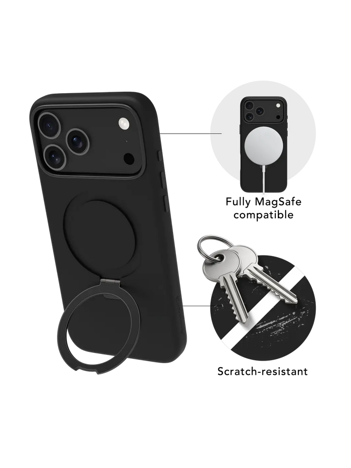 Roskilde MagSafe Kickstand ICON - iPhone 17 Pro Max - Midnight Phone Case