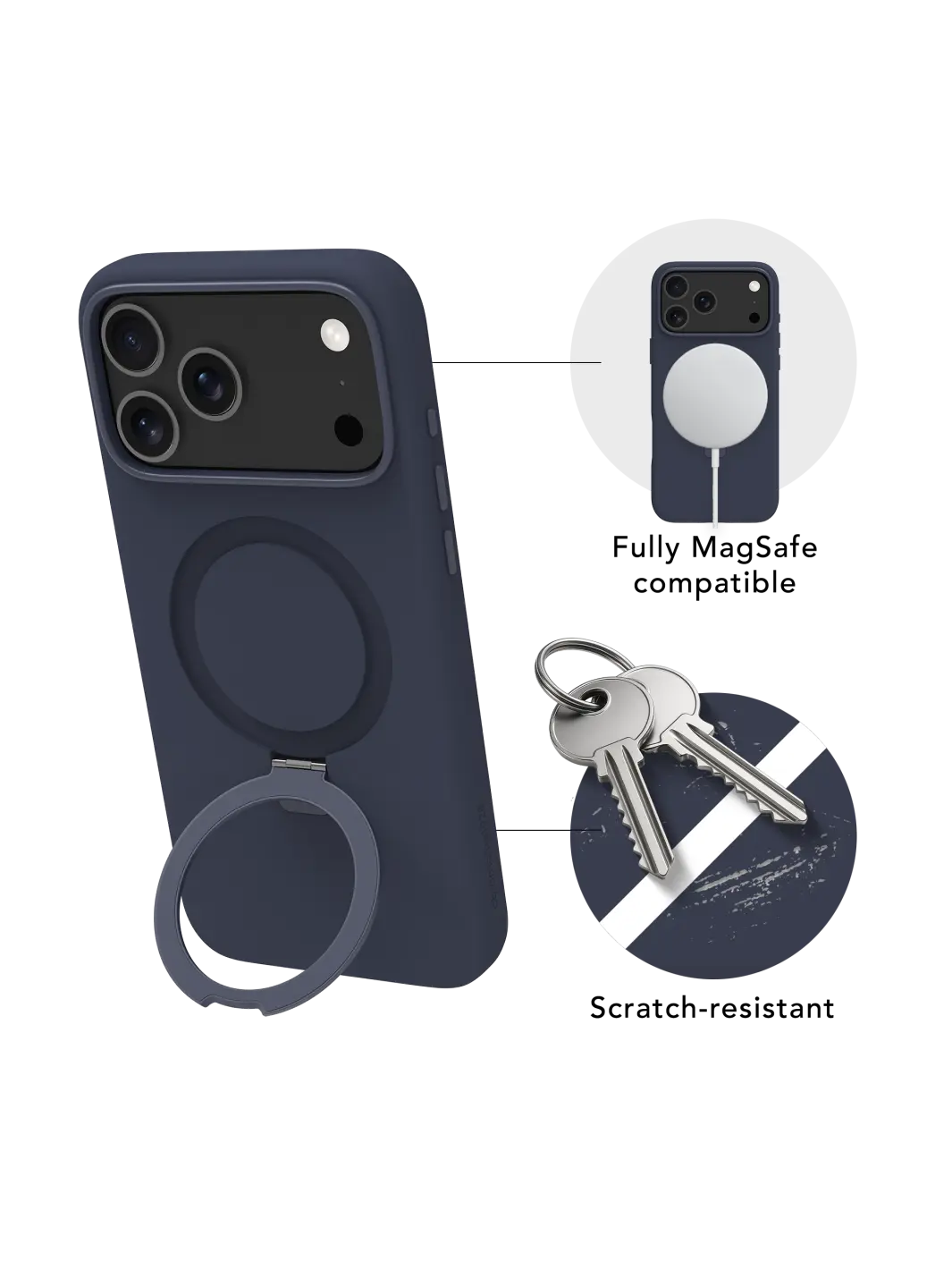 Roskilde MagSafe Kickstand ICON - iPhone 17 Pro Max - Deep Water Phone Case