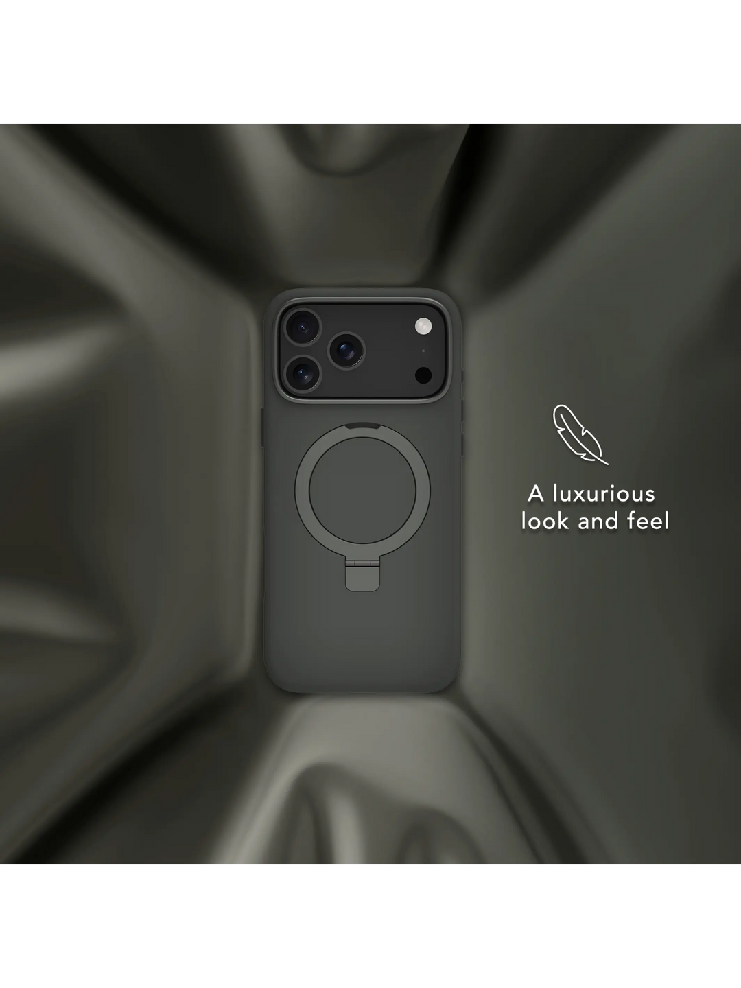 Roskilde MagSafe Kickstand ICON - iPhone 17 Pro Max - Wald Schatten