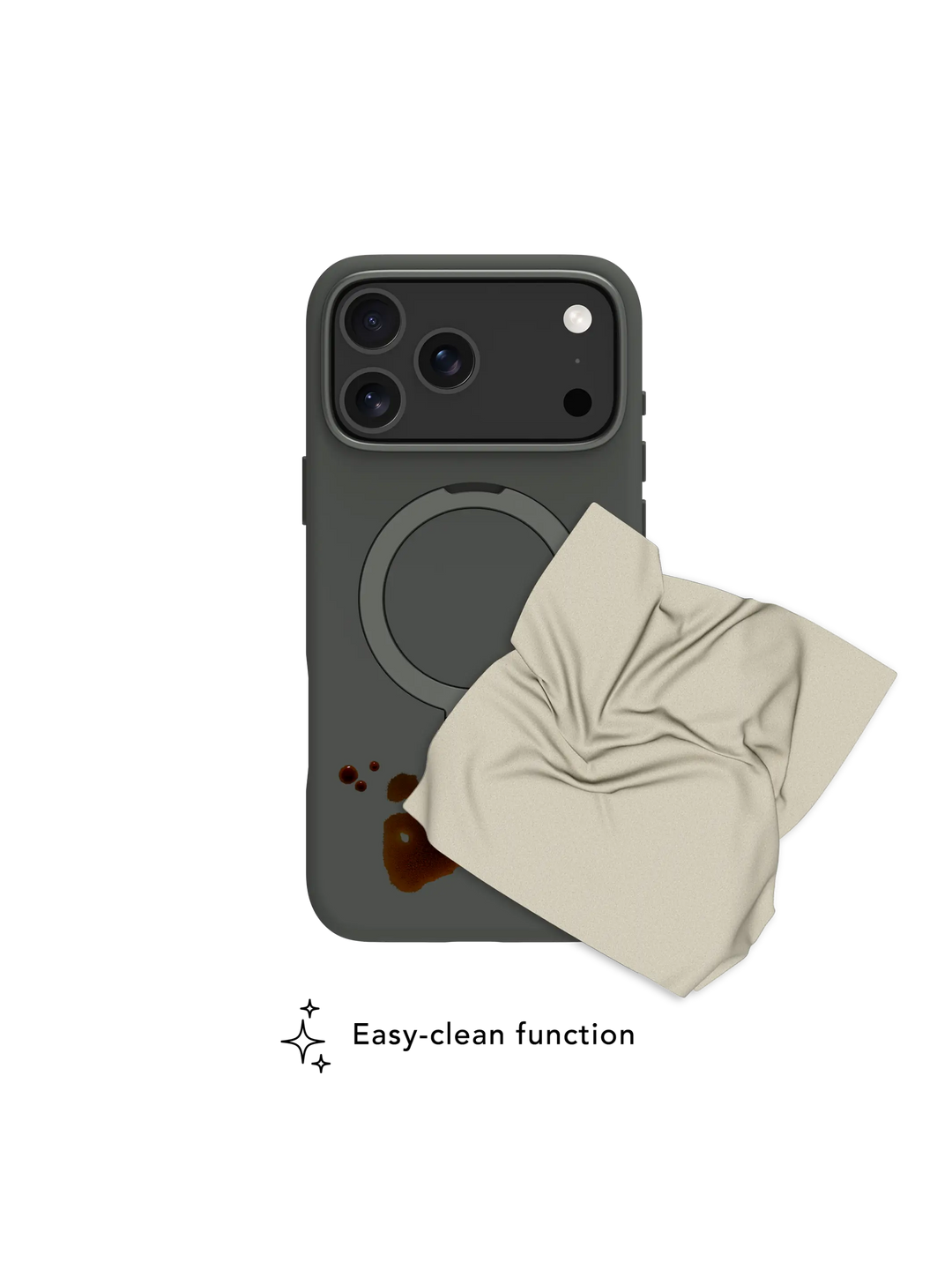 Roskilde MagSafe Kickstand ICON - iPhone 17 Pro Max - Wald Schatten