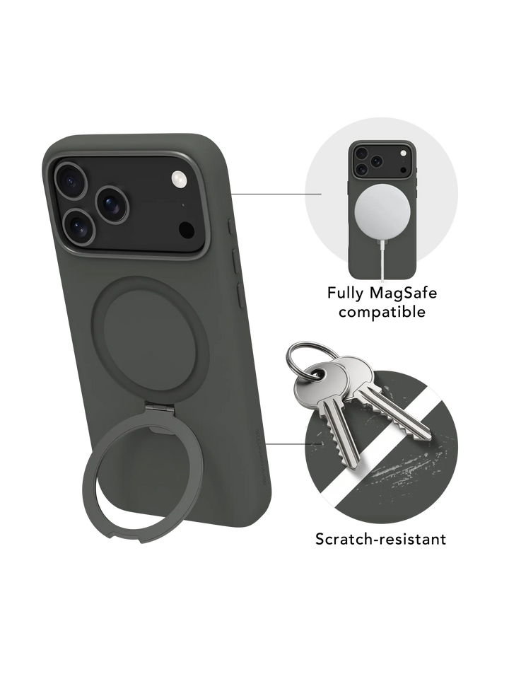 Roskilde MagSafe Kickstand ICON - iPhone 17 Pro Max - Wald Schatten