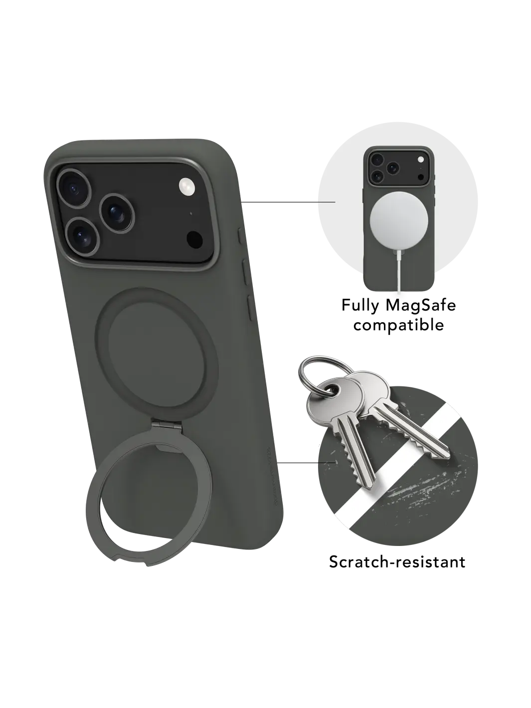 Roskilde MagSafe Kickstand ICON - iPhone 17 Pro Max - Forest Shadow Phone Case