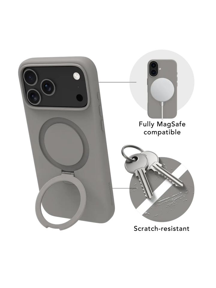Roskilde MagSafe Kickstand ICON - iPhone 17 Pro Max - River Stone Phone Case