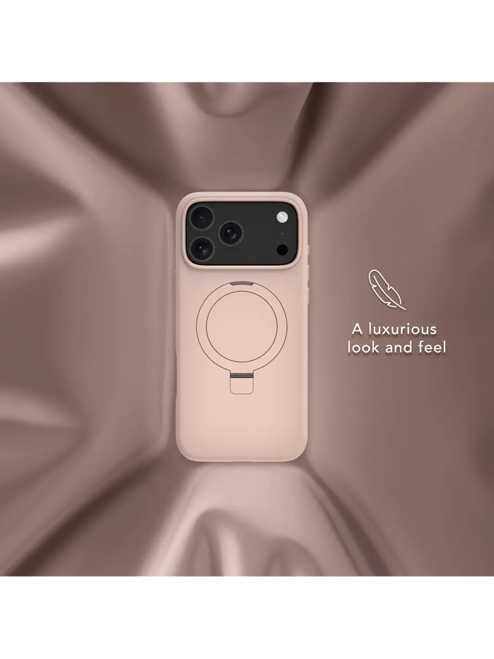 Roskilde MagSafe Kickstand ICON - iPhone 17 Pro Max - Pink Sand Phone Case
