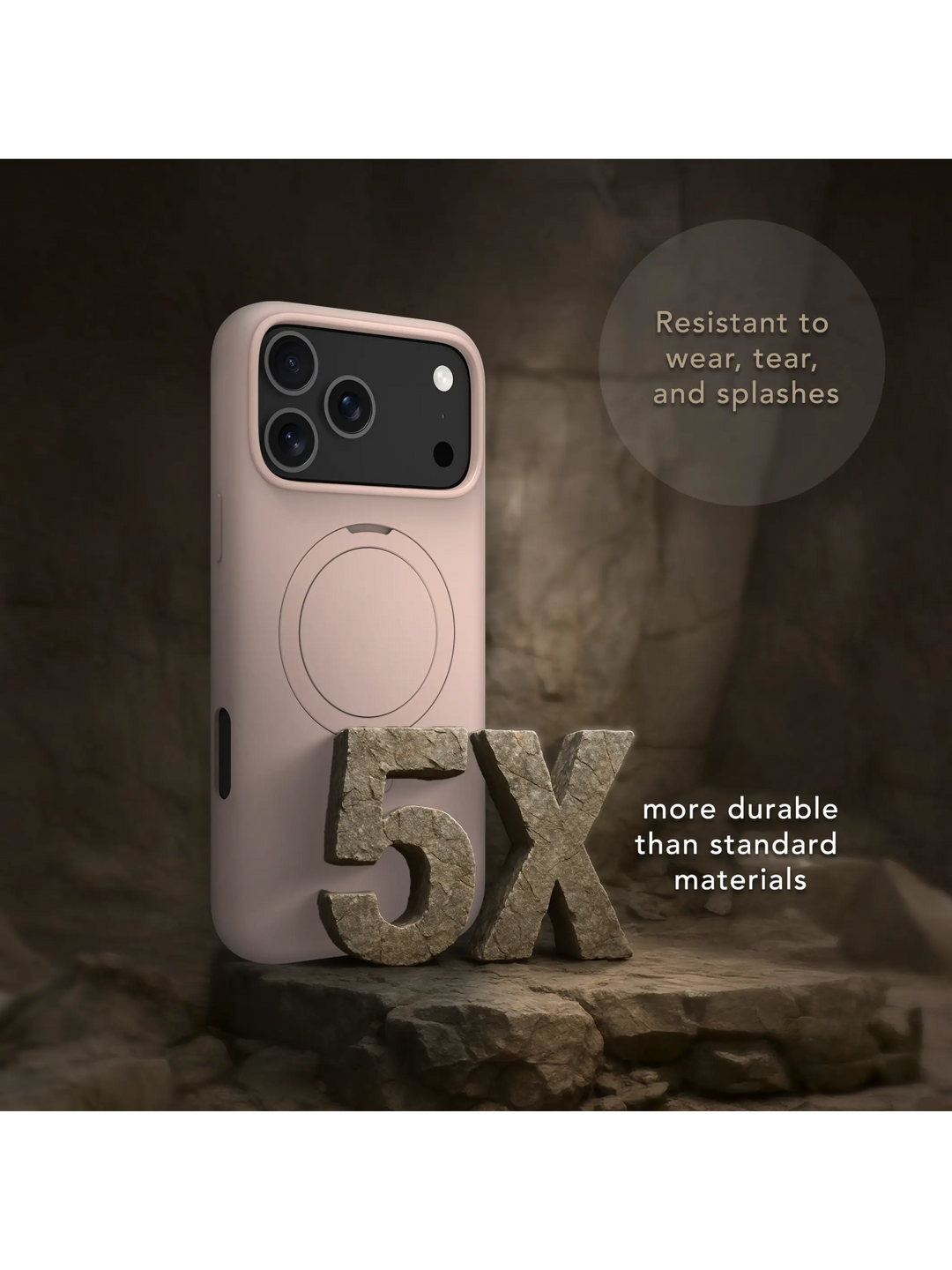 Roskilde MagSafe Kickstand ICON - iPhone 17 Pro Max - Pink Sand