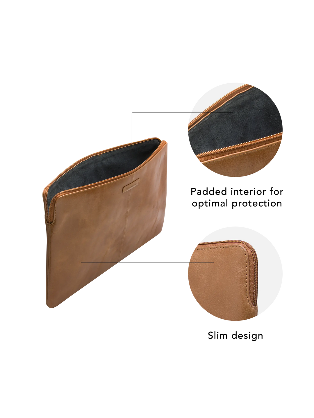 Skagen Pro - MacBook Pro 14"/up to 14” Laptop - Tan Computer Sleeve