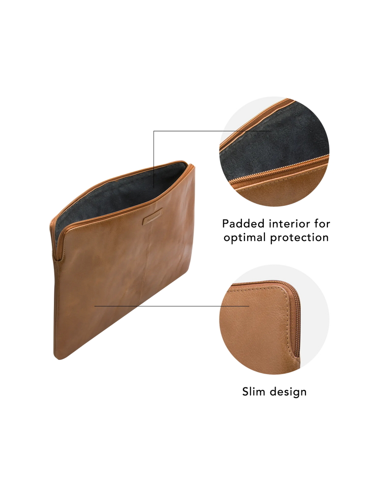 Skagen Pro - MacBook Pro 14"/up to 14” Laptop - Tan Computer Sleeve